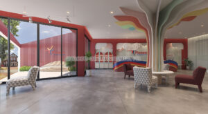 Thiết kế nội thất trung tâm tiếng anh